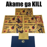 5 Designs Akame ga KILL Gold Banknotes and Coins for Selection