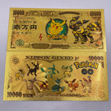 91 Designs Pocket Monster Gold Banknotes and coins for Selection