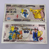 34 Designs Pocket Monster Gold Banknotes and coins for Selection