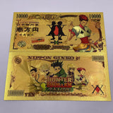 5 Designs HUNTERxHUNTER Gold Banknotes and coins for Selection