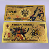 36 Designs NARUTO Gold Banknotes and coins for Selection