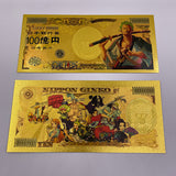 75 Designs ONE PIECE  Gold Banknotes and coins for Selection