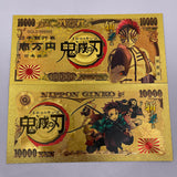 21 Designs Demon Slayer Gold Banknotes and coins for Selection