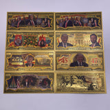 7 Types Trump 2025 The President Donald Trump 45/47 THE KING RETURNS Gold Plated Banknote Gold Foil Banknote Plastic Banknote Collection Gift