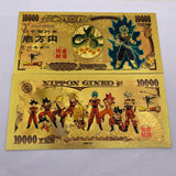 48 Designs Dragon Ball Z Gold Banknotes and coins for Selection