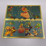 6 Designs Super Mario Gold Banknotes and Coins for Selection