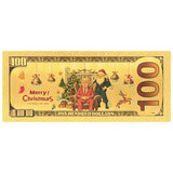 Latest One Hundred Dollars ChristmasThe US President Of Donald Trump Gold Plated Banknote Series 2025 Gold Foil Banknote Plastic Banknote Gift For Christmas