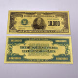 Wholesale Mixed styles America Banknote USD Dollar Banknote in 24K Gold Plated For Collection Gift