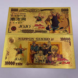 9 Designs JOJO Gold Banknotes and coins for Selection