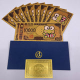 12 Designs Kuromi Hello Kitty Melody Sanrio Family Gold Banknotes