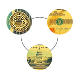One Hundred Trillion Dollars The 45th President Of US Donald Trump And His Wife Gold Plated Banknote Gold Foil Banknote Plastic Banknote Collection Gift