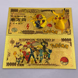 91 Designs Pocket Monster Gold Banknotes and coins for Selection