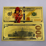 58 Designs MARVEL HEROS Gold Banknotes and coins for Selection