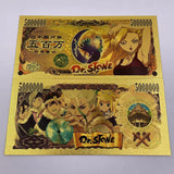 11 Designs Dr.STONE Gold Banknotes for Selection