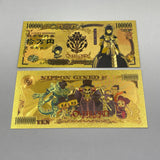 5 Designs Overlord Gold Banknotes for Selection