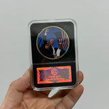 Custom Design US 47th President Trump Shooting Souvenir Metal Gold Plated Coin
