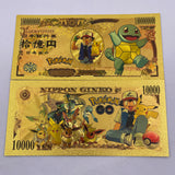 91 Designs Pocket Monster Gold Banknotes and coins for Selection