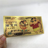 5 Designs Crayon Shin-chan Gold Banknotes for Selection