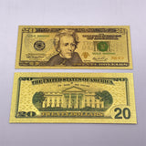 Wholesale Mixed styles America Banknote USD Dollar Banknote in 24K Gold Plated For Collection Gift