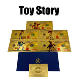 5 Designs Toy Story Gold Banknotes and coins for Selection