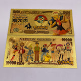 91 Designs Pocket Monster Gold Banknotes and coins for Selection