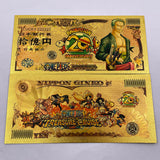 75 Designs ONE PIECE  Gold Banknotes and coins for Selection