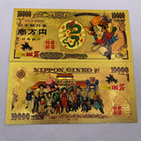 48 Designs Dragon Ball Z Gold Banknotes and coins for Selection