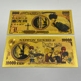 10 Designs Death Note Gold Banknotes and Coins for Selection