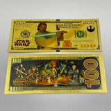 38 Designs Star Wars Gold Banknotes and Coins for Selection