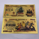 8 Designs Fullmetal Alchemist Gold Banknotes for Selection