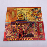 10 Designs ONE PIECE  Gold and Silvery Banknotes for Selection