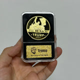 Custom Design US 47th President Trump Shooting Souvenir Metal Gold Plated Coin