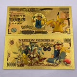 91 Designs Pocket Monster Gold Banknotes and coins for Selection