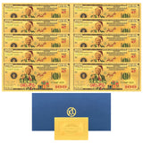 Latest One Hundred Dollars ChristmasThe US President Of Donald Trump Gold Plated Banknote Series 2025 Gold Foil Banknote Plastic Banknote Gift For Christmas