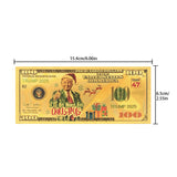 Latest One Hundred Dollars ChristmasThe US President Of Donald Trump Gold Plated Banknote Series 2025 Gold Foil Banknote Plastic Banknote Gift For Christmas
