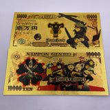 5 Designs Black Clover Gold Banknotes for Selection