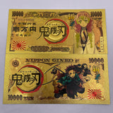 21 Designs Demon Slayer Gold Banknotes and coins for Selection