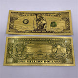Wholesale Mixed styles America Banknote USD Dollar Banknote in 24K Gold Plated For Collection Gift