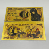 10 Designs Death Note Gold Banknotes and Coins for Selection