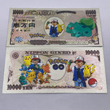 34 Designs Pocket Monster Gold Banknotes and coins for Selection