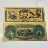 Wholesale Mixed styles America Banknote USD Dollar Banknote in 24K Gold Plated For Collection Gift
