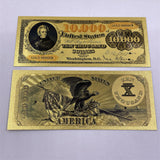 Wholesale Mixed styles America Banknote USD Dollar Banknote in 24K Gold Plated For Collection Gift
