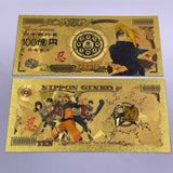 36 Designs NARUTO Gold Banknotes and coins for Selection