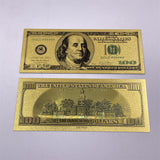 Wholesale Mixed styles America Banknote USD Dollar Banknote in 24K Gold Plated For Collection Gift