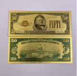 Wholesale Mixed styles America Banknote USD Dollar Banknote in 24K Gold Plated For Collection Gift