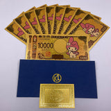 12 Designs Kuromi Hello Kitty Melody Sanrio Family Gold Banknotes