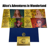 Alice's Adventures in Wonderland Gold Banknotes-4 Designs