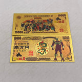 48 Designs Dragon Ball Z Gold Banknotes and coins for Selection