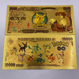 91 Designs Pocket Monster Gold Banknotes and coins for Selection