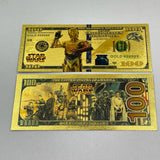 38 Designs Star Wars Gold Banknotes and Coins for Selection